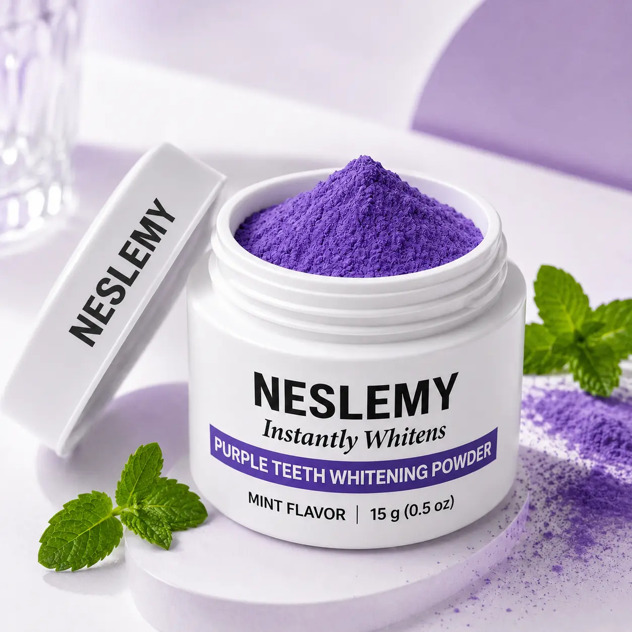 NESLEMY Purple Teeth Whitening Powder - Image 8