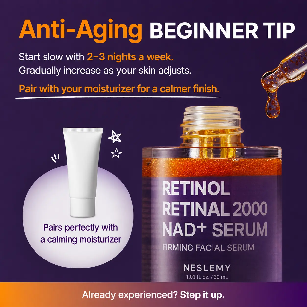 NESLEMY Retinol + Retinal NAD+ Firming Serum - Image 4