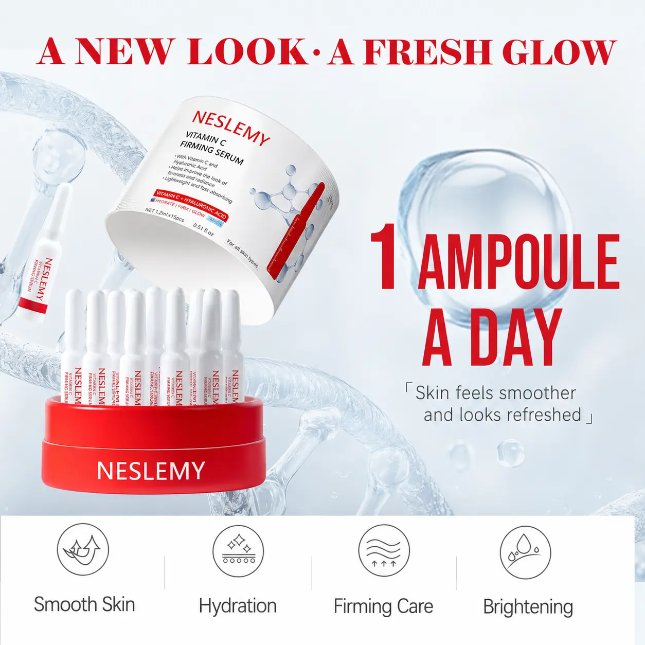 NESLEMY Vitamin C Collagen Firming Serum Ampoules - Image 4