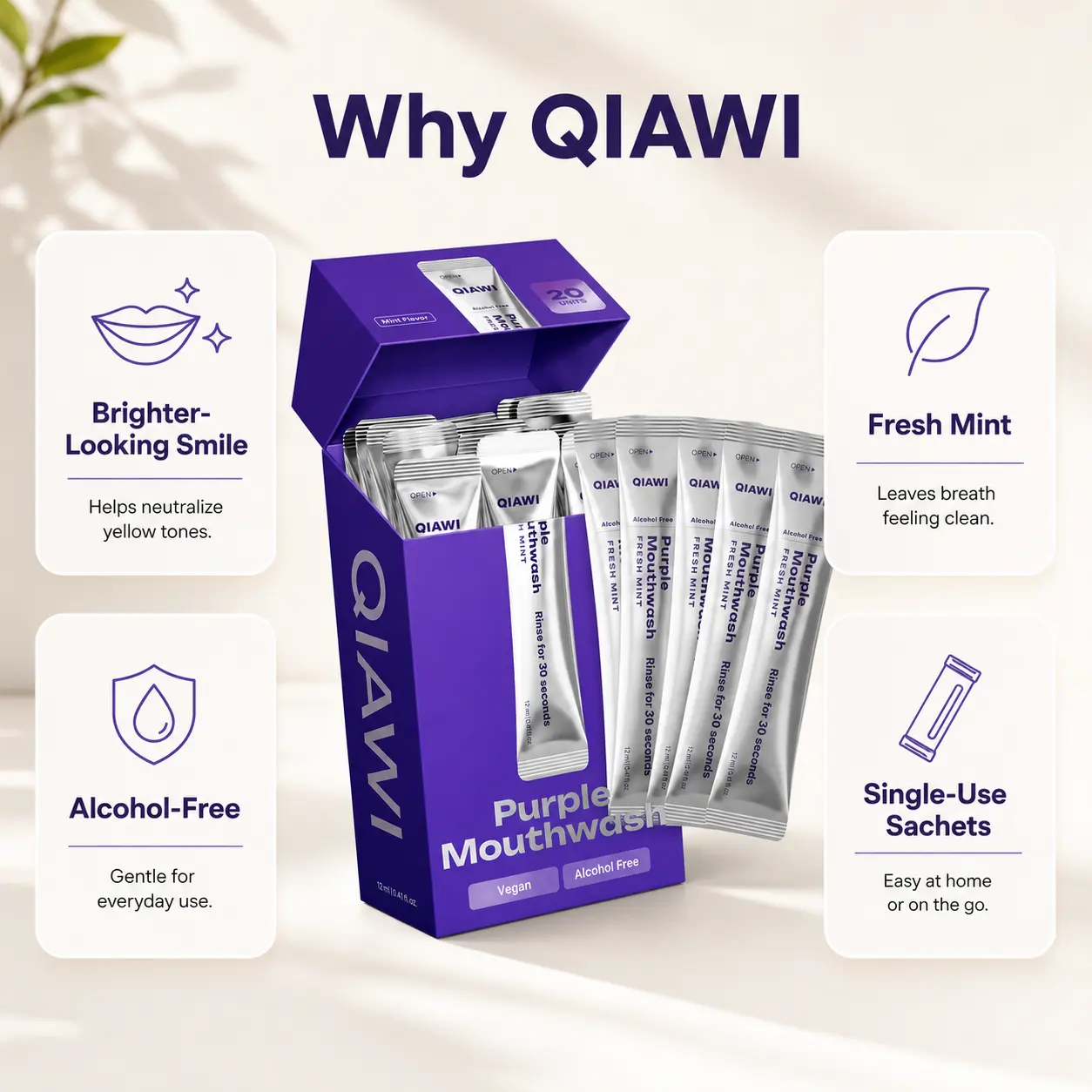 QIAWI Purple Mouthwash — Fresh Breath in 30 Seconds - Image 5