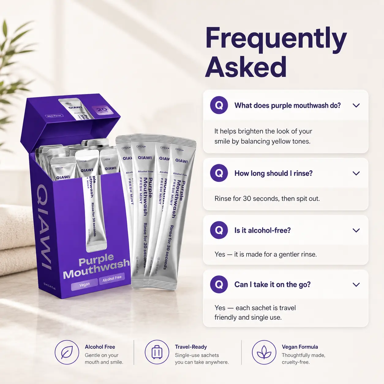 QIAWI Purple Mouthwash — Fresh Breath in 30 Seconds - Image 6