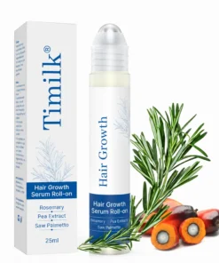 Hair Growth Serum Roll-On – 3% Rosemary Oil Scalp Treatment for Thicker