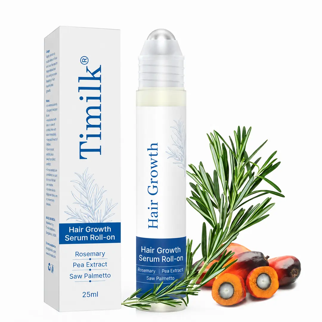 Hair Growth Serum Roll-On – 3% Rosemary Oil Scalp Treatment for Thicker