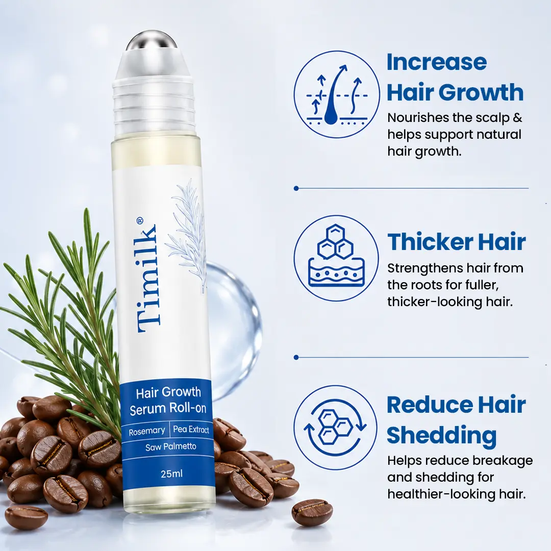 Hair Growth Serum Roll-On – 3% Rosemary Oil Scalp Treatment for Thicker - Image 3