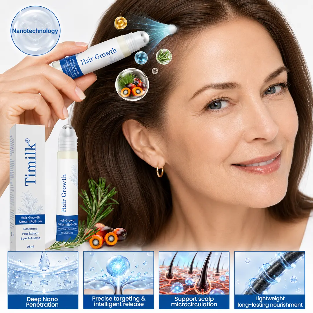 Hair Growth Serum Roll-On – 3% Rosemary Oil Scalp Treatment for Thicker - Image 4