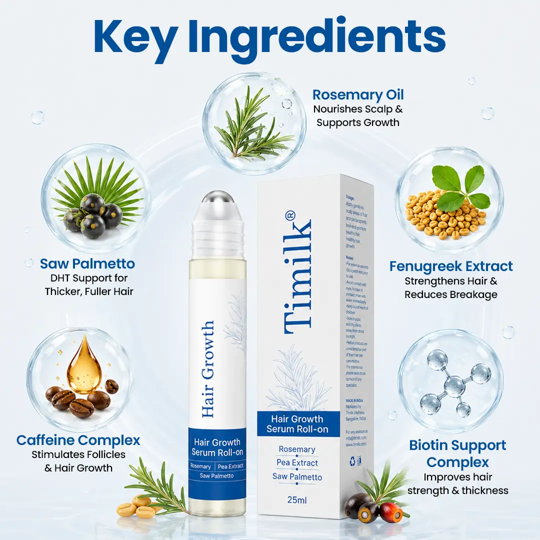 Hair Growth Serum Roll-On – 3% Rosemary Oil Scalp Treatment for Thicker - Image 7
