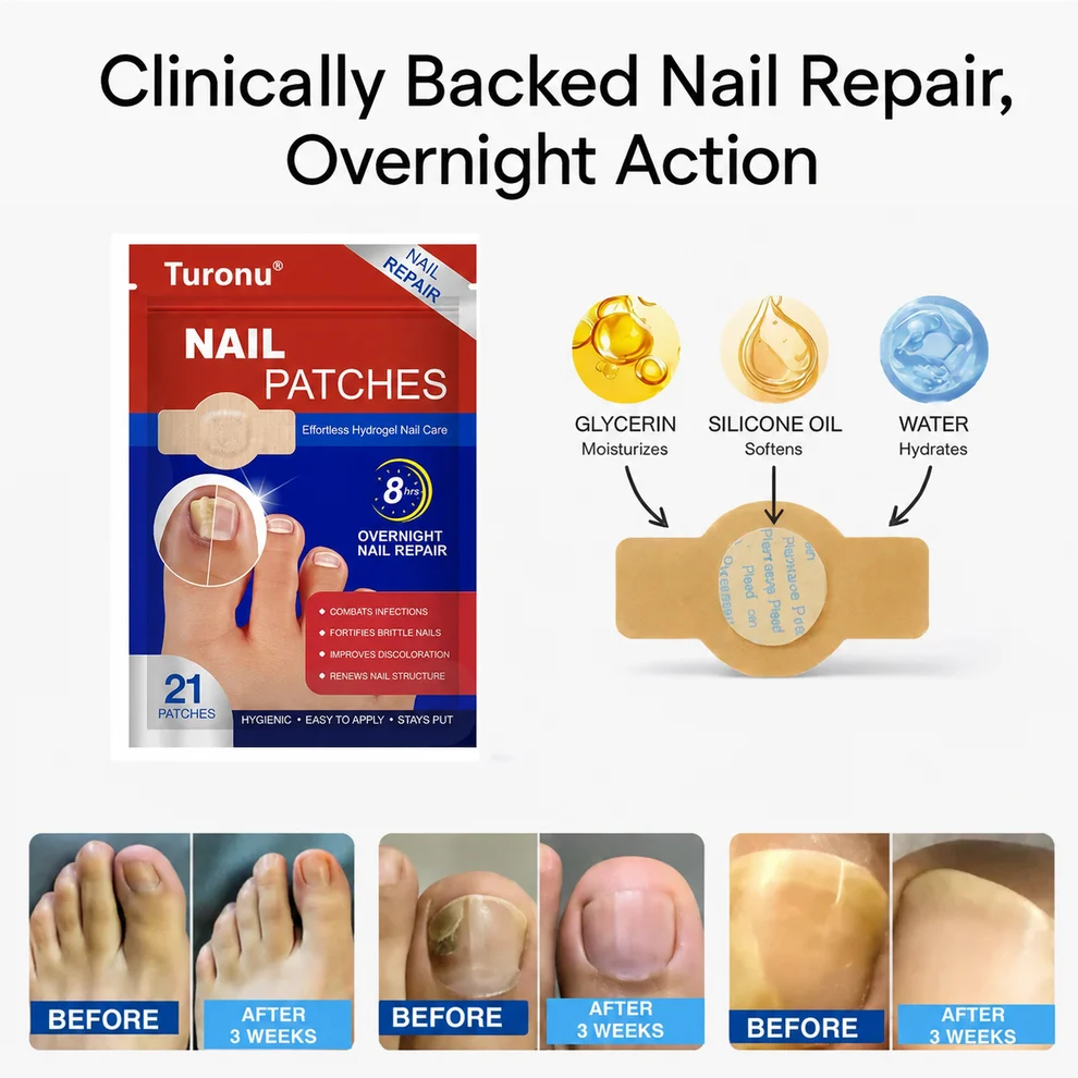 NEW 2026 Nail Repair Patches Overnight Hydrogel Care For Stronger-Looking Nails - Image 3
