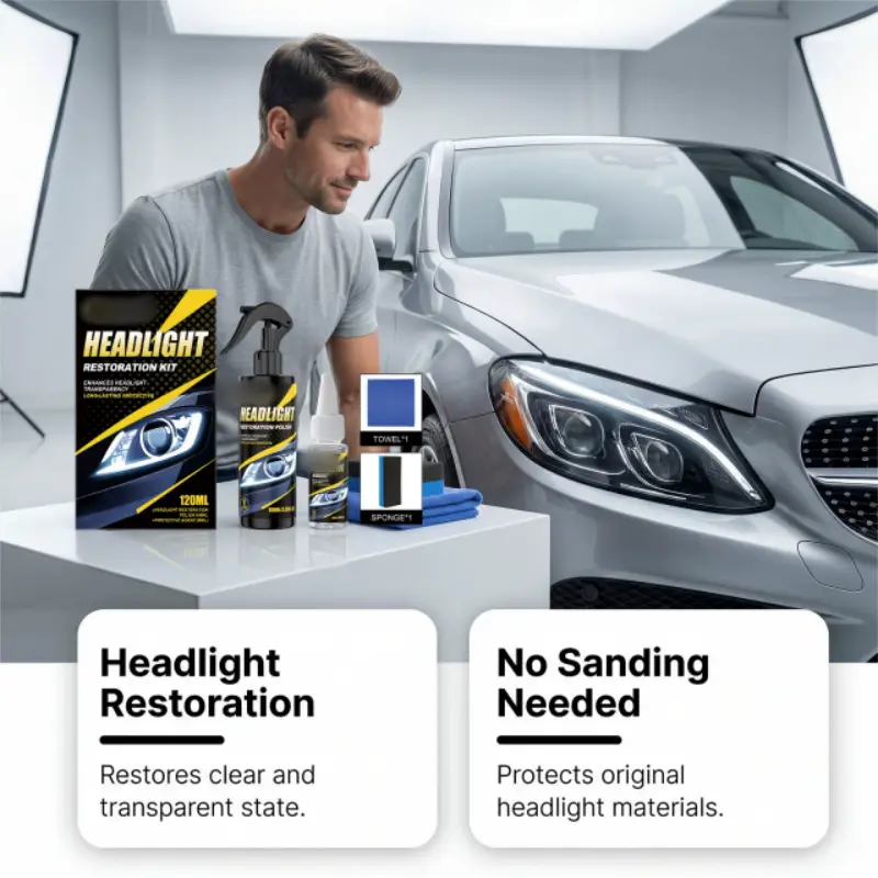 Professional Headlight Polish and Sealant Kit - Image 2