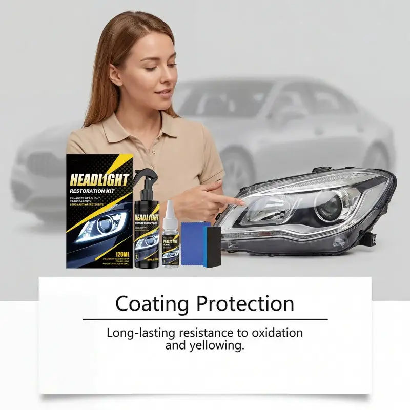 Professional Headlight Polish and Sealant Kit - Image 5