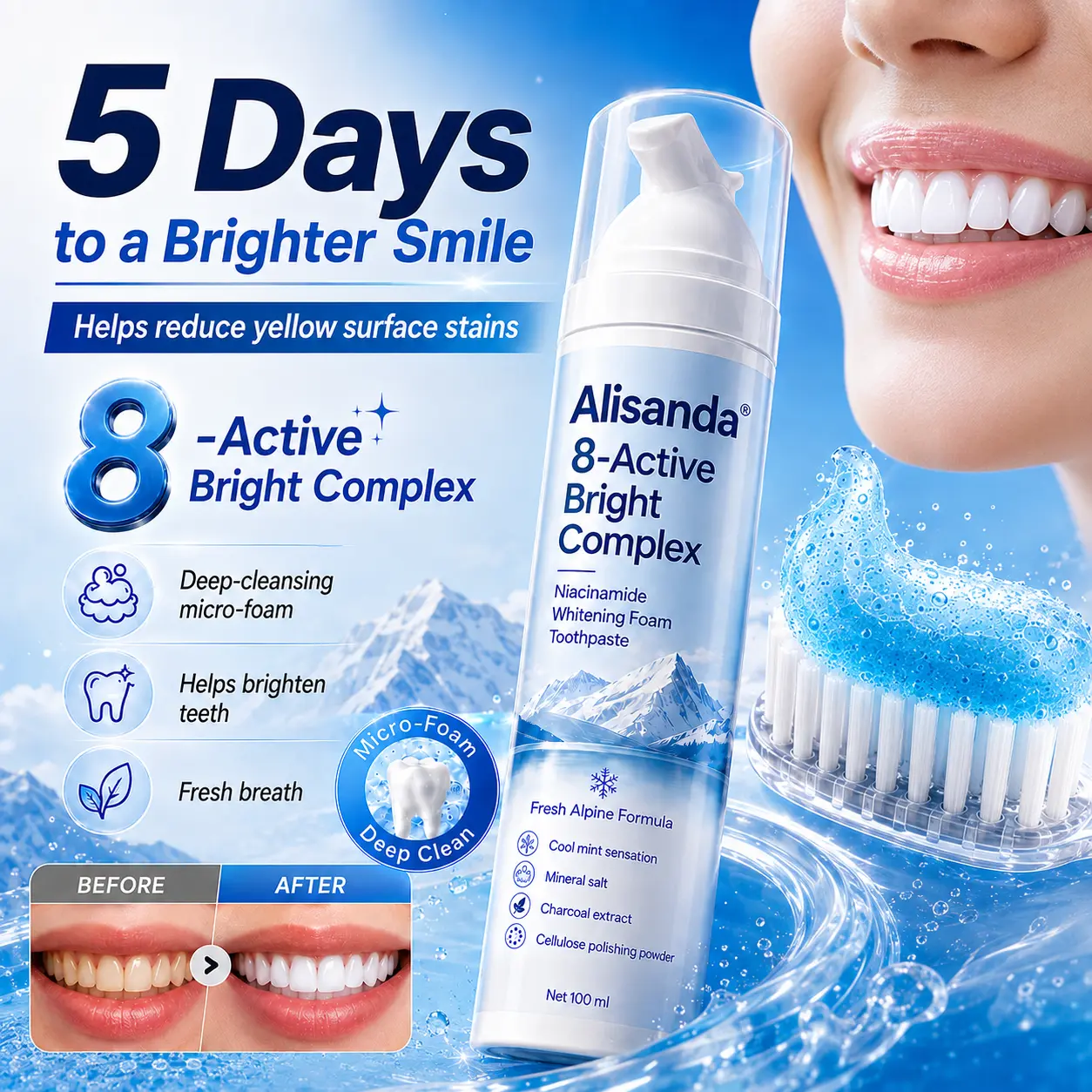 Foam Toothpaste