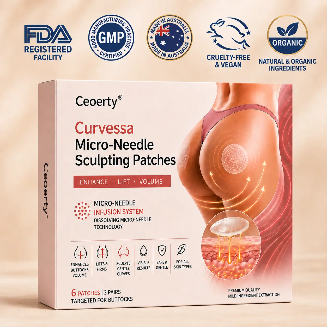 Curvessa Micro-Needle Sculpting Patches