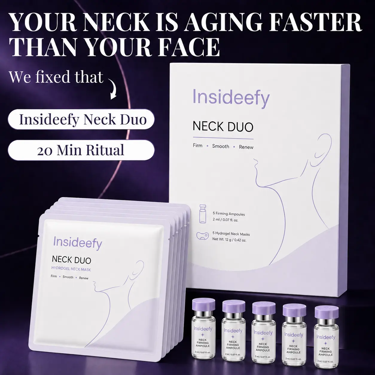 NECK DUO-Fine Line Care Firming Neck Mask