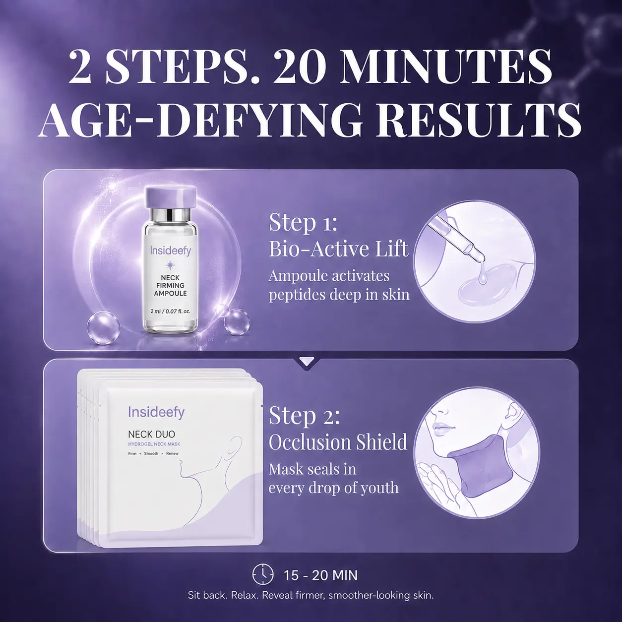 NECK DUO-Fine Line Care Firming Neck Mask - Image 5