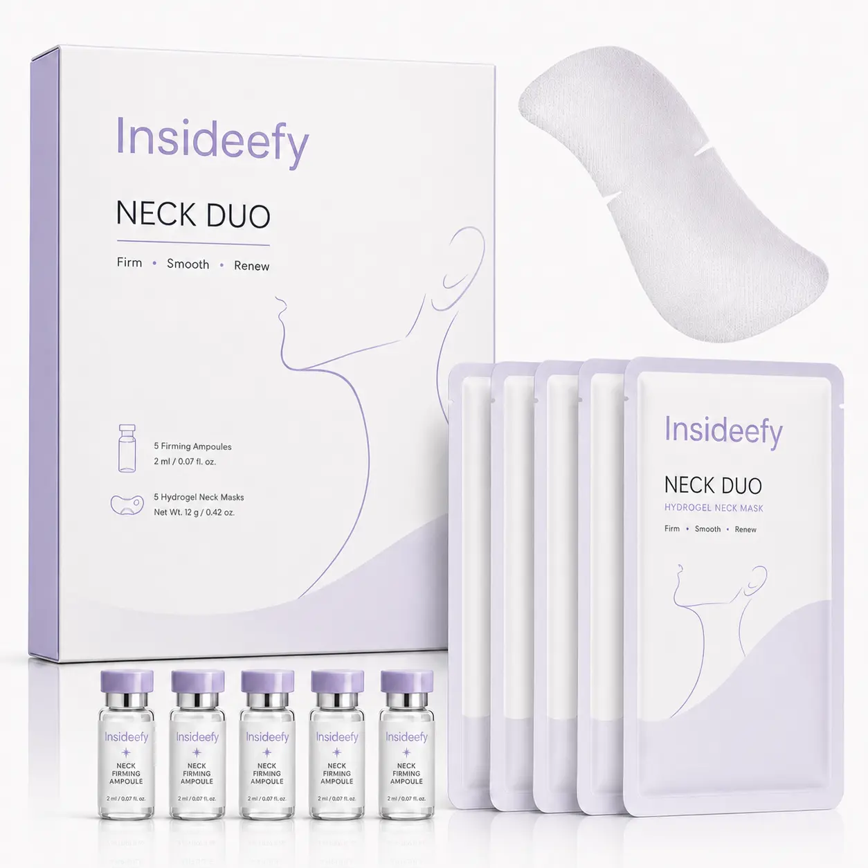 NECK DUO-Fine Line Care Firming Neck Mask - Image 7