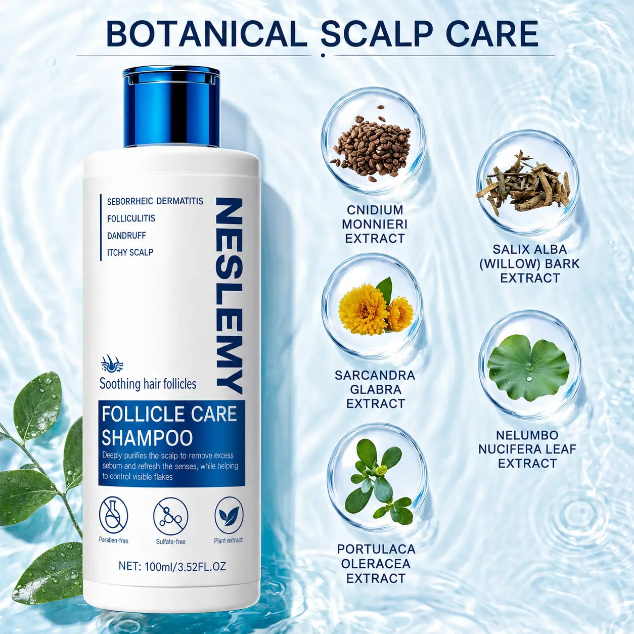 NESLEMY Folliculitis Shampoo for Itchy, Flaky & Oily Scalp - Image 6
