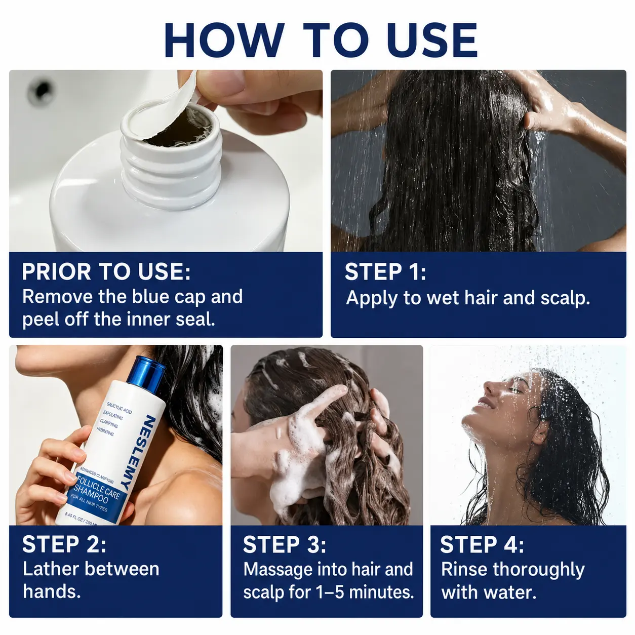 NESLEMY Folliculitis Shampoo for Itchy, Flaky & Oily Scalp - Image 9
