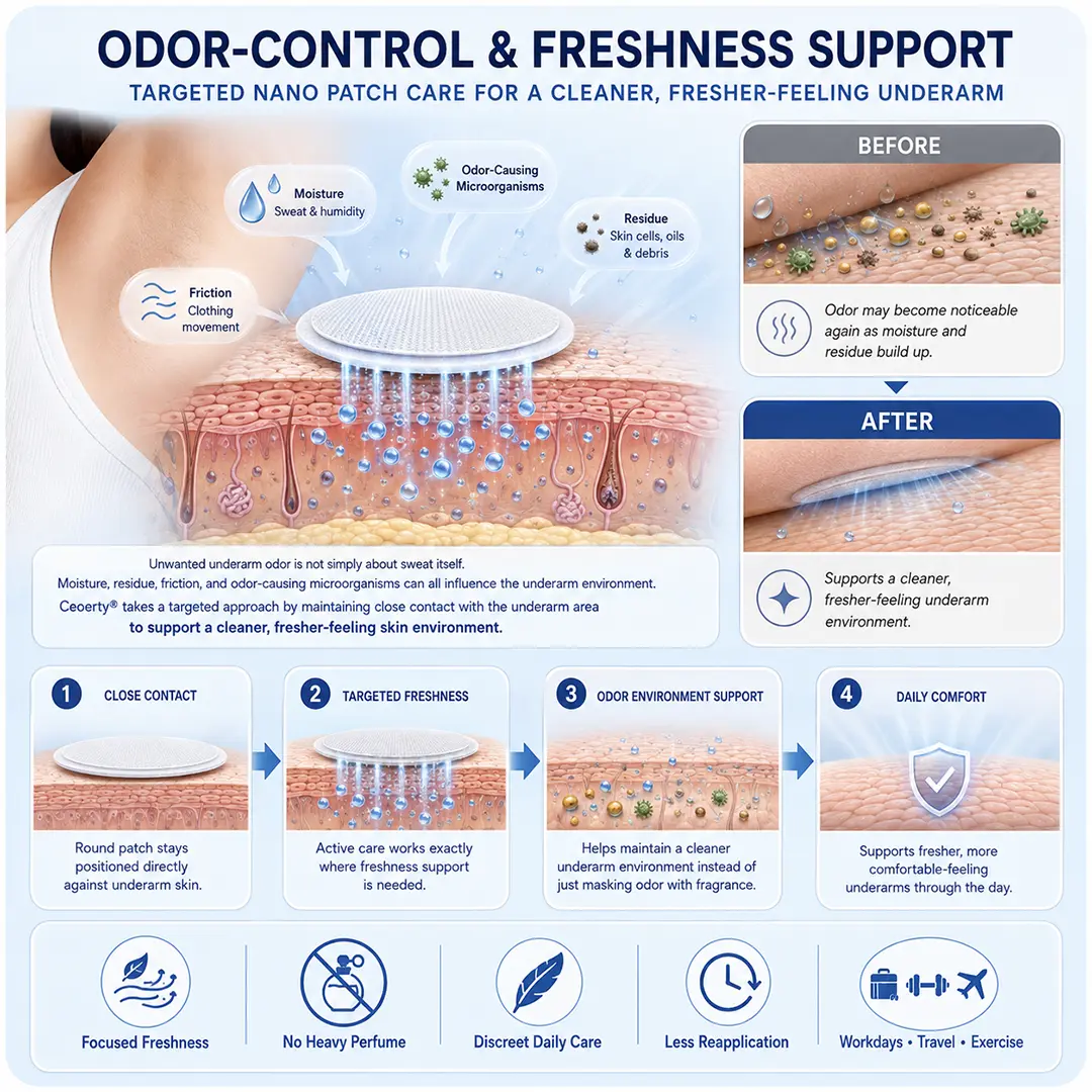 2-in-1 Nano Underarm Deodorizing & Melanin-Control Patches - Image 6