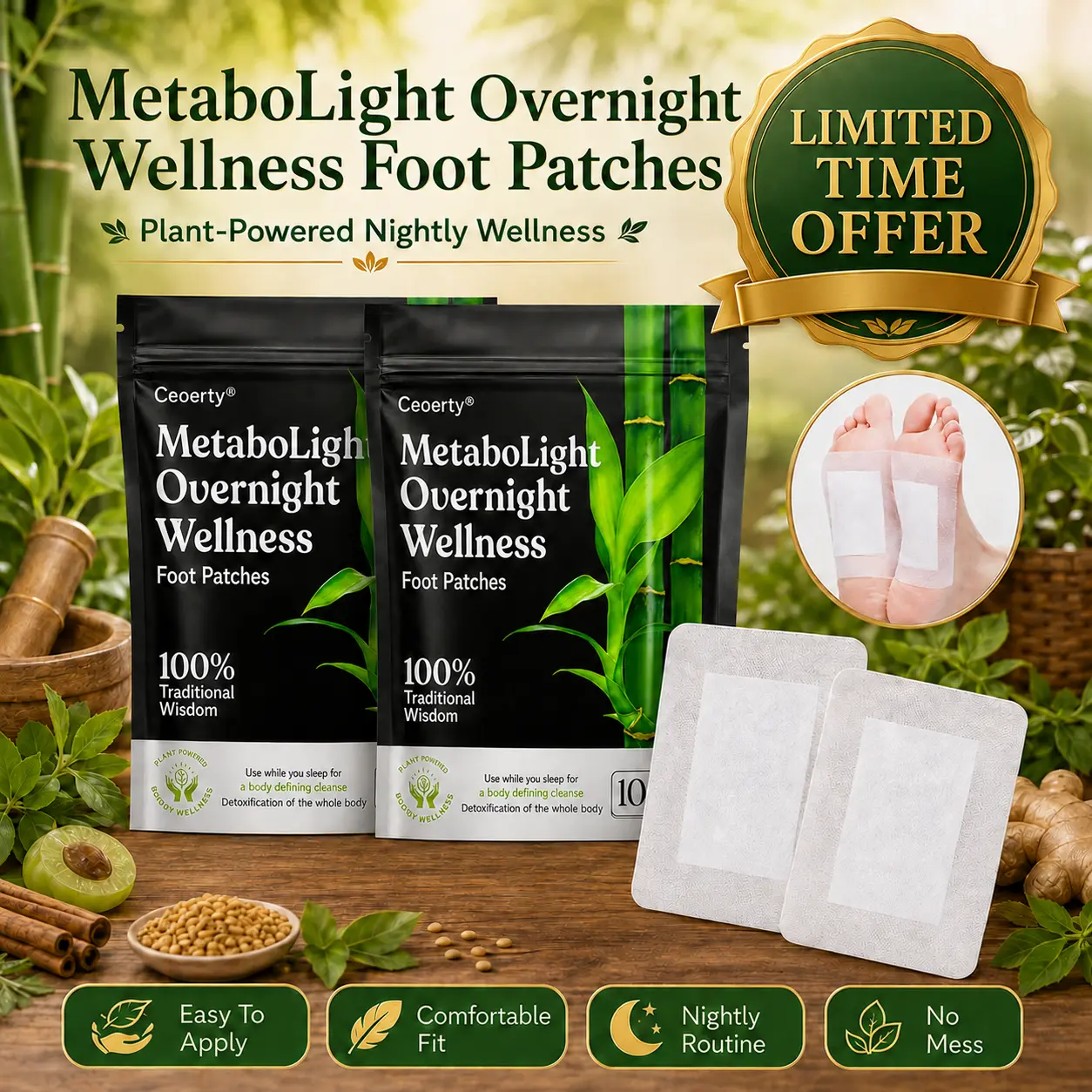 MetaboLight Overnight Wellness Foot Patches - Image 2