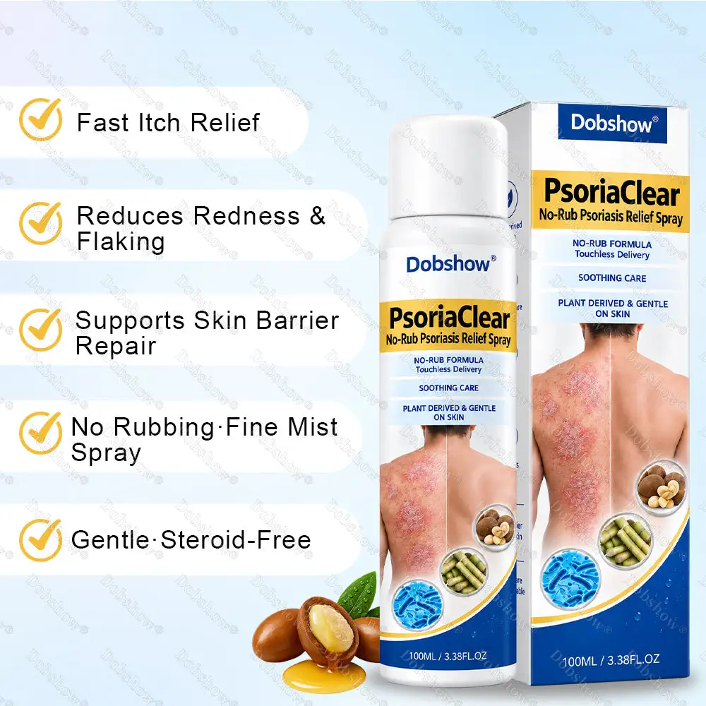 PsoriaClear No-Rub Psoriasis Relief Spray - Image 7
