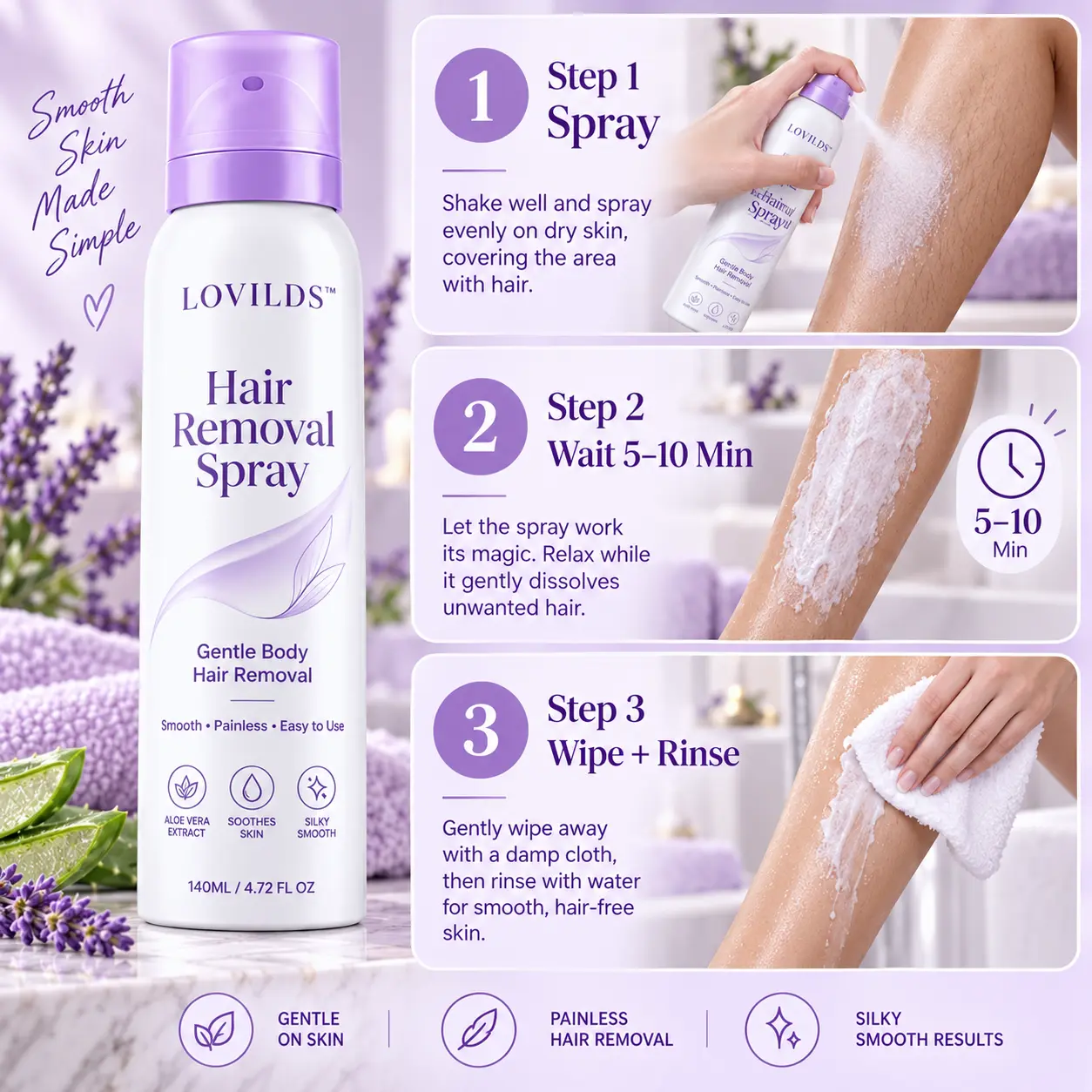 SmoothAway — Body Hair Removal Spray - Image 2