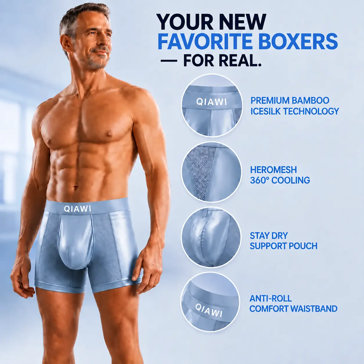 Premium Leakproof Bamboo Ice Silk Boxer - Image 3