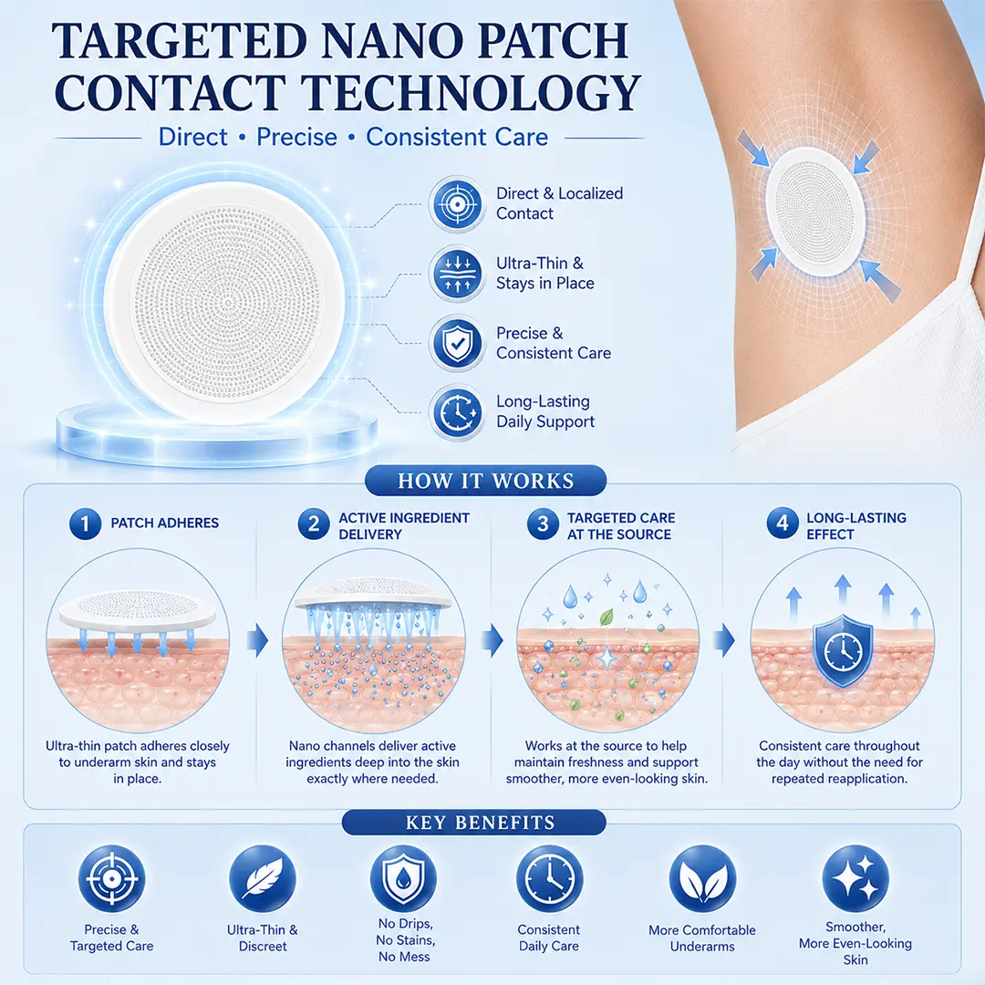 2-in-1 Nano Underarm Deodorizing & Melanin-Control Patches - Image 3