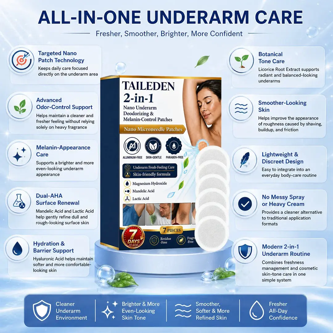 2-in-1 Nano Underarm Deodorizing & Melanin-Control Patches - Image 8