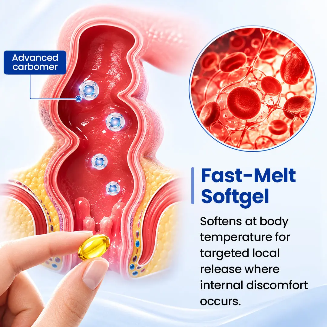 HemoSeal Fast-Melt Hemorrhoid Relief Suppositories - Image 3
