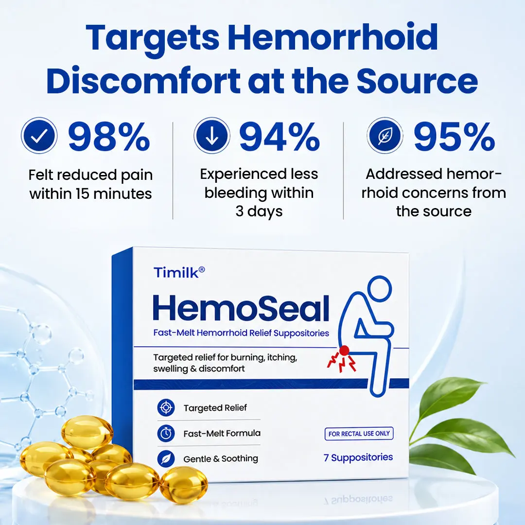HemoSeal Fast-Melt Hemorrhoid Relief Suppositories - Image 4