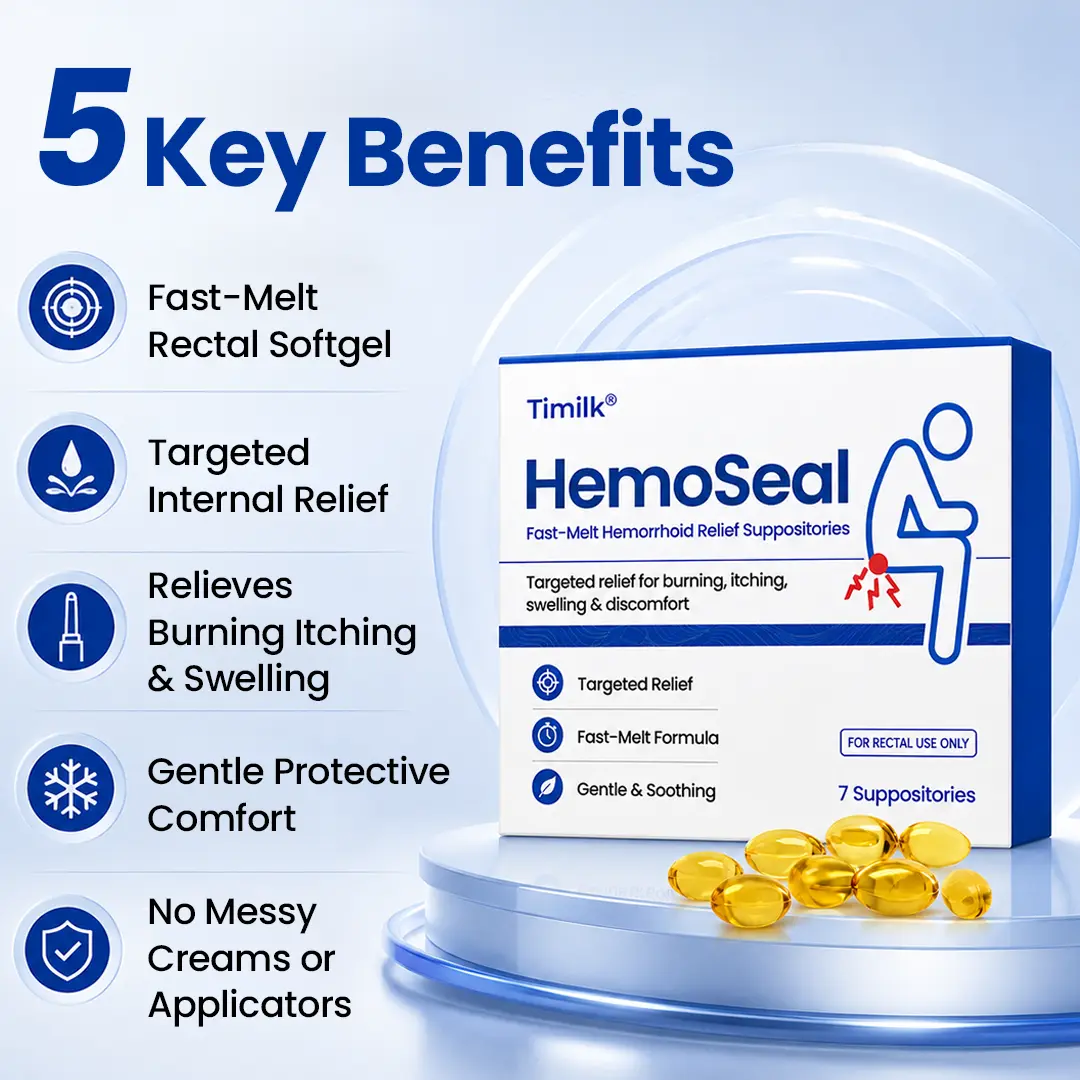HemoSeal Fast-Melt Hemorrhoid Relief Suppositories - Image 6